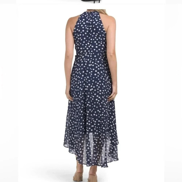 Tahari women's halter polka Dot dress size 8 - Picture 2 of 11